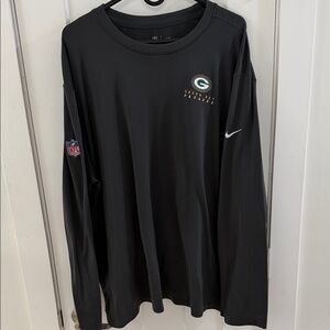 Nike Men's Black Green Bay Packers Long Sleeve Tee